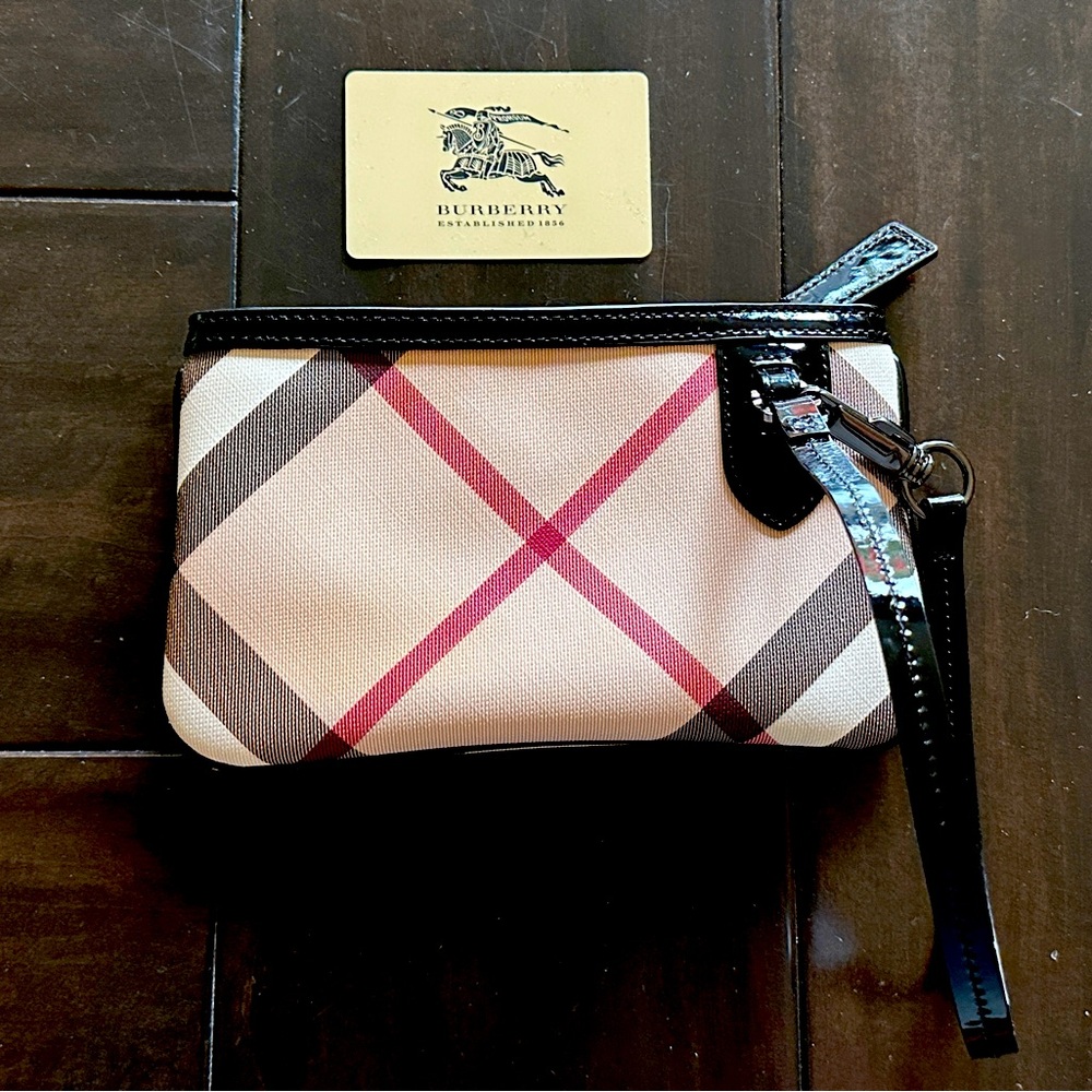 Burberry Nova Check Wristlet